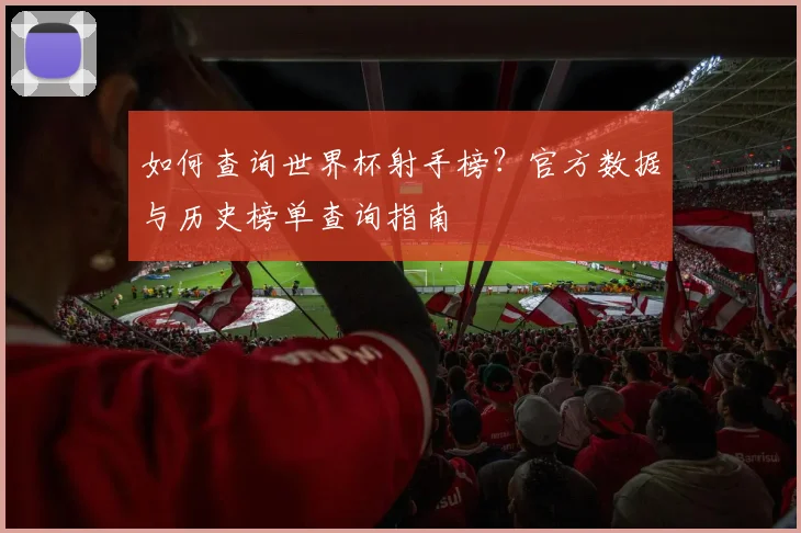如何查询世界杯射手榜?官方数据与历史榜单查询指南